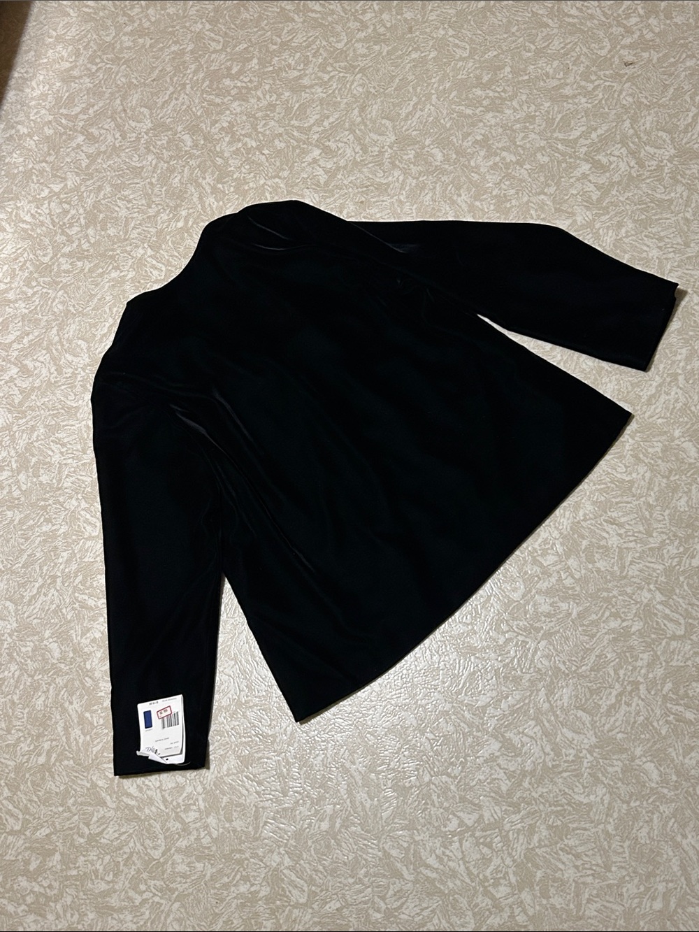 Liz Claiborne Black Velvet Single-Breasted Blazer - Picture 5 of 7